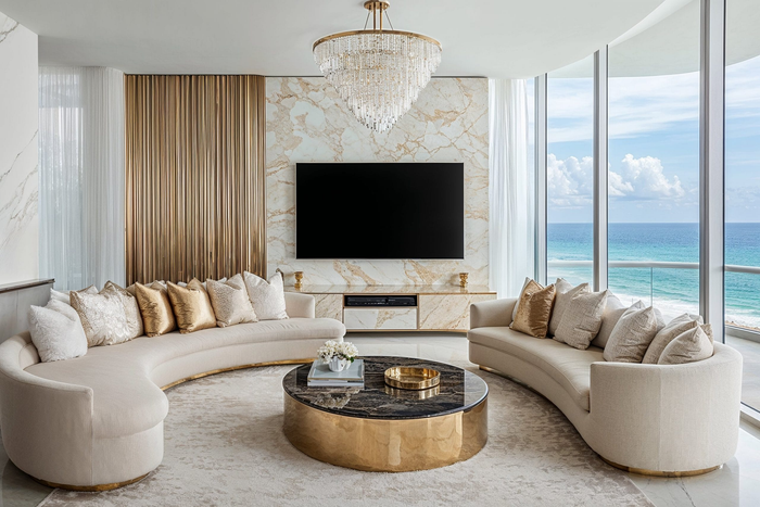 Glam living room